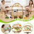 36PCS Playset Wheelbarrow, 3+ Farm Toys for Kids, Realistic Horse Stable with Fence & Gate, Mini Hay Bales, Kids