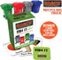 1:16 4 40 Crazy Truck Scale Recycling Garbage Truck Toy with Lights & Sounds, Recycle Cans, Flash Cards, Tools DIY