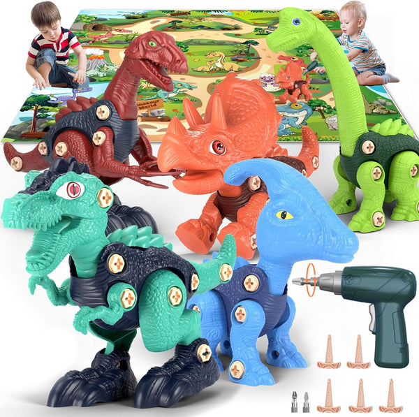 Jasonwell Kids Building Dinosaur Toys, Boys STEM Take Apart Construction Set for Toddler Girls Age 3-8