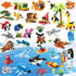 VEMBAP 34 Packs Party Favors for Kids, Ocean Animal Building Blocks for Goodie