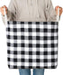 Large Rectangular Decorative Storage Bins - Foldable Laundry Hamper Baskets with Rope Handles for Blankets, Toys