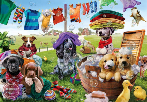 Anatolian Puppies Playing Jigsaw Puzzle - 260 Piece