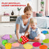 FITLZL 10 Sensory Mats, Fruit Shaped, Assorted Textured Sensory Tiles for Kids and Autistic Children, Sensory Toys