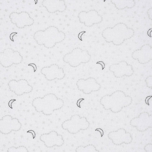 100% 5-Pack Gerber Boys and Girls Newborn Infant Baby Toddler Nursery Cotton Flannel Receiving Swaddle Blanket, Clouds