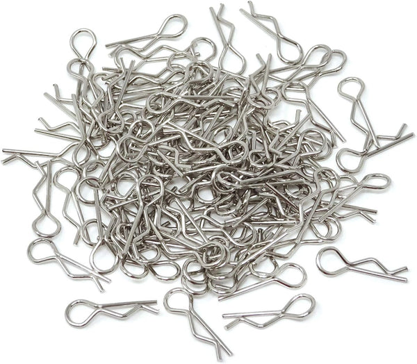 Honbay 100PCS 1/16 Metal Car Truck Buggy Shell Body Clips Pins for RC Vehicles