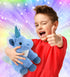 DolliBu Plush Blue Unicorn Stuffed Animal - Soft Huggable Unicorn, Adorable Playtime Unicorn Plush Toy, Cute Fantasy Cuddle Gifts for Kids and Adults - 9 Inches