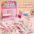 Cleboen Set, 24 8+, Mini Dessert House DIY Toy Making Miniature Food Desserts, Resin & Clay Kitchen Play Food DIY Craft