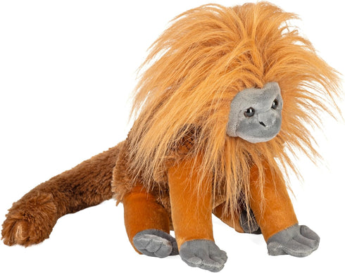 Wild Republic Golden Lion Tamarin, Cuddlekins, Stuffed Animal, 12 inches, Gift for