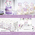 HYCSANBAO Elephant Baby Shower Decorations for Girl, Pink Purple Elephant Baby Shower Party Supplies, It's a Girl
