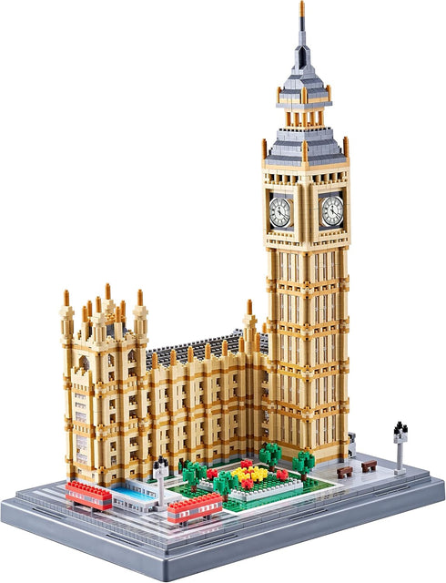 YaJie Big Ben Architecture Model Building Block Set (6473PCS) - World Famous Architectural Model Toys for Ages 14+