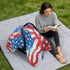 Mazeann Tie Dye American Flag Car Seat Cover Baby Breathable Soft Infant Carseat Covers Canopies Babies Carrier Covers
