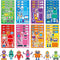 DaiUni 24 Sheets Robot Make a Face Sticker Sheets for Kids Todders Activities,