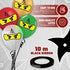 Ninja Superhero 12" Birthday Balloons 30 Pcs | Premium Latex Ninja Sets Party Supplies Decorations