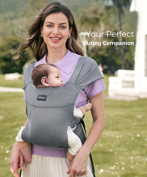 Momcozy 1235 lbs Portable Baby Carrier Compact & Lightweight, Adjustable for Travel, Fold & Go Convenient Storage Hip
