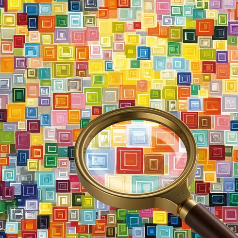 1000 27.56 19.68 Inches, Impossible Hard Jigsaw Puzzles Pieces for Adults -Challenging Colorful Cube Art, Premium Matte
