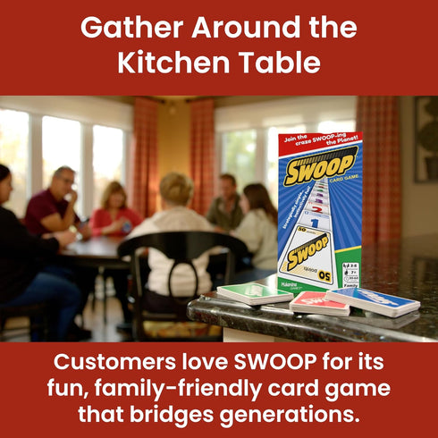 SWOOP 7+ 3 8 Card Game | Fun for The Entire Family | Easy to Learn | Easy to Play | Great Social for Game Nights |