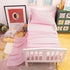 Set 4 Set NTBAY Toddler Bedding - Piece Soft and Breathable Crib Bedding for Boys and Girls, Includes Quilted