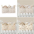 Kangnice Cribs Storage Bag Baby Bedside Hanging Storage Bag for Drool Bibs Diaper Multifunctional Hanging Pocket Cotton