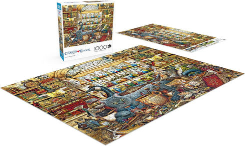 1000 26.75 19.75 Buffalo Games - Charles Wysocki - Elmer and Loretta - Piece Jigsaw Puzzle for Adults -Challenging