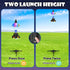 Ovaasy 200 8-12 Rocket Launcher for Kids, ft Self Launching Motorized Rocket Toy with LED and Safety Parachute Land