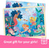 100 Piece Puzzles for Kids Ages 4-8, Unique Wooden Jigsaw Toddler Puzzles with Storage Tray Fun Mermaid