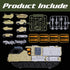 Sets 9 4-7 XDUOYJOY Military Tank Toy with Launchable Missiles, Army Toys with Vehicles, Helicopter Trucks Army Men