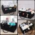 Baby Diaper Caddy Organizer for Boy, Large Portable Storage Bin Tote Bag for Changing Table and Car, Black