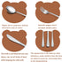 12-Piece Toddler Kids Silverware Set, HaWare Stainless Steel Hammered Flatware, Includes 4 Spoons, 4 Forks, 4 Knives