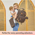 Backpack Pack Dikaslon Diaper Bag with Portable Changing Pad, Pacifier Case and Stroller Straps, Large Unisex Baby Bags