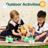 24 Set YPLUS Dinosaur Toys with Peanut Crayons, Montessori Sensory Fine Motor Learning Toys Colors Toddler Crayons Box