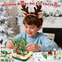 594 Set, Sets, Shemira PCS Christmas Tree Building Block Toy Rotating Christmas Music Box, Toy Building for Kids Boys