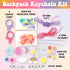 Backpack 2 6+) Creativity for Kids Keychains Mini Kit | Make Trendy Keychains with Beads & Charms | DIY Craft Kit
