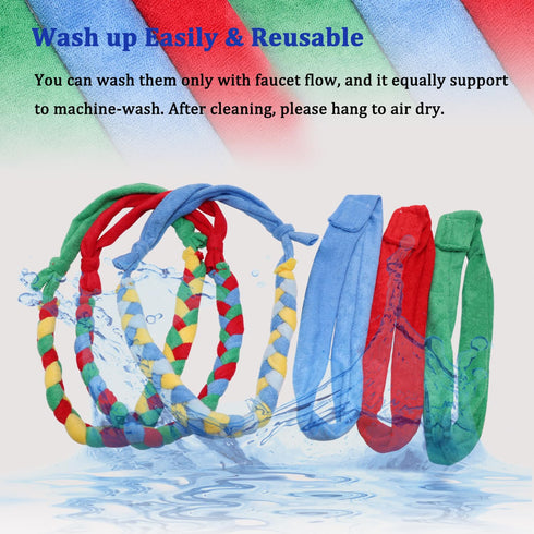 Chewy Necklaces for Sensory Kids, Terry Cloth Chew Necklaces for Chewing, Teething, and Biting