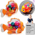 Tipmant Cute Electric Fish Toy, Electronic Goldfish Vehicle, Music, Flash LED Lights for Baby Toddler Gifts