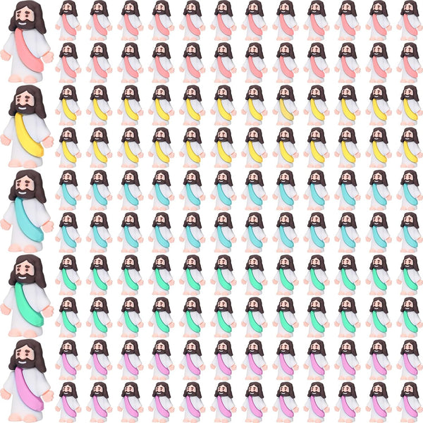 Barydat 200 Pack Mini Jesus Figurines | Tiny Jesus Toys for Thanksgiving, Sunday School, and Baptism Gifts