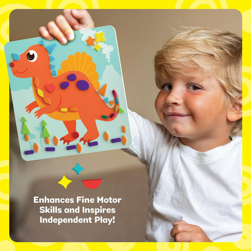 3-5 4-6 3 4 5 6 4 Dan&Darci Foam Sticker Art Craft for Kids - Toddler Arts & Crafts for Ages - Boys Birthday Gift - DIY