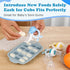 Baby Breastmilk Popsicle Molds & Baby Fruit Feeder-WAJIAYON Silicone Food Freezer Tray Storage Containers,Infant Food