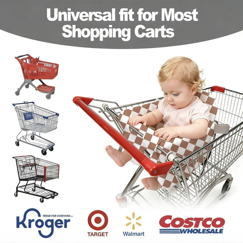 OZRVYNDAREL Padded Shopping Cart Cover for Baby Boy & Girl, High Chair Cover for Restaurant Seat, Machine Washable