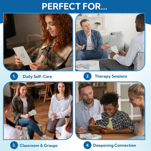 108 Mindfulness Cards for Coping Skills & Mind Brain Emotional Insight Cards - Somatic Therapy for Stress Relief