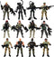 PowerTRC US Army Men SWAT Team Soldiers Military Toys Action Figures with Weapons, 12 Pcs Play Set for Kids