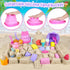REZUCREY Set, Set 3-10 Collapsible Beach Toys for Toddlers, Sand Bucket and Shovels Ice Cream Tea Travel Sand Toys