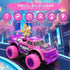 1:20 20Km/h 2.4GHz Remote Control Car for Girls: Scale Pink Purple Rc Truck with LED Light and DIY Windmills - All