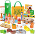 Lonico Wooden Play Food Toys for Kids, Market Grocery Store Toys with