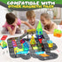Set, 3 4 5 6 7 8 9+ Magnetic Tiles, Construction Magnetic Road Tiles STEM Road Blocks Building Tile, Educational