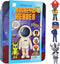 Hapinest Magnetic Heroes Pretend and Play Travel Playset Toy for Boys Ages 4 Years and Up, Fireman, Policeman, Knight