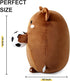 Onsoyours 14 Inch Football Bear Plush Toy, Soft Kawaii Soccer Ball Bear Stuffed Animal Gift