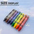 8 Set, 3+, 1-Pack BAZIC Color Washable Premium Jumbo Crayons, Coloring School Art Creative Gift for Kids Age