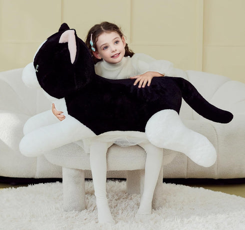 Toys,30" IKASA Giant Cat Tuxedo Stuffed Animal Plush Toy,Big Large Jumbo Soft Cute Huge Size Fluffy Plushy Fat