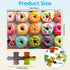 Jeacirio 100 4-8 4-6 6-8 8-10 4-Pack 15"x11" Piece Puzzles for Kids Ages - Dogs Flowers Donuts Cats Puzzles - Large