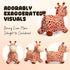 Giraffe Bouncy Horse Toy for Kids 1-3 Years Old, Plush Ride On Bouncy Animal for Indoor Outdoor Hopping, Birthday Gifts